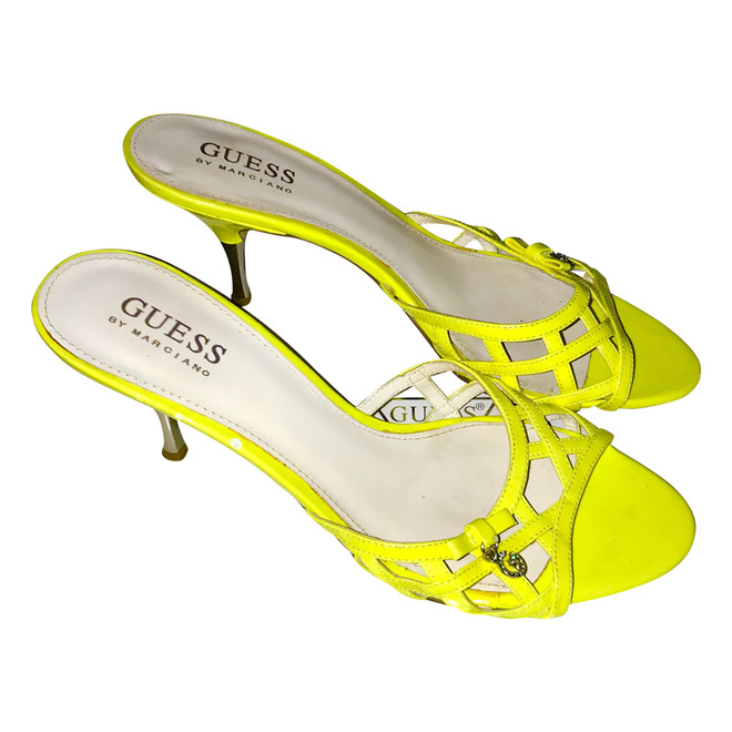 guess yellow sandals