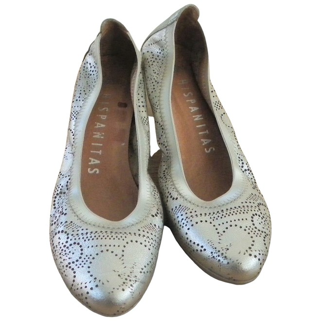 hand metallic leather heels | The Next Closet