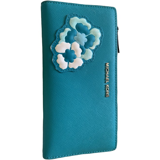 michael kors wallet teal