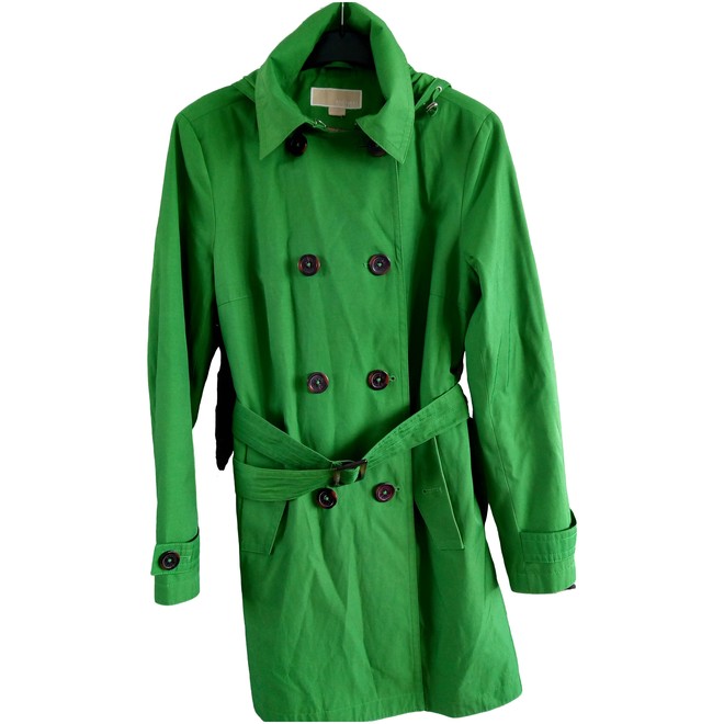 green michael kors coat
