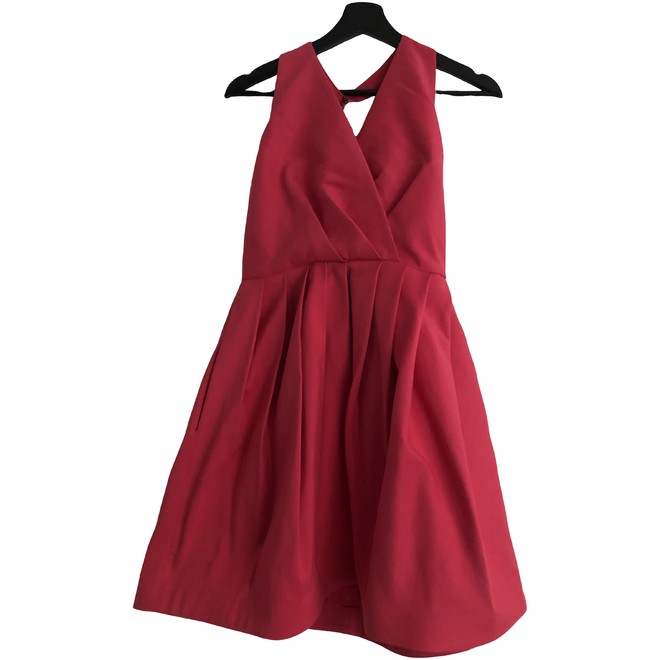 halston heritage midi dress