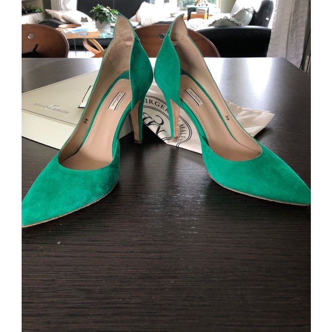Second hand suede By Malene heels The Closet