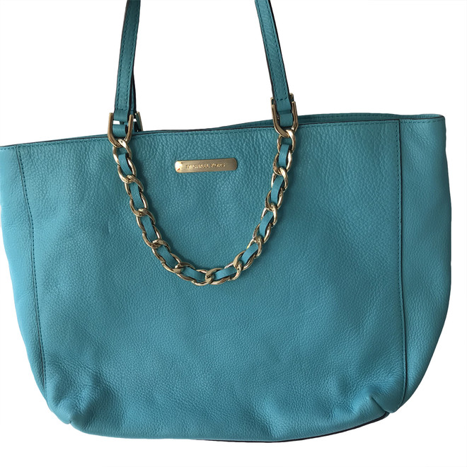 teal michael kors handbag