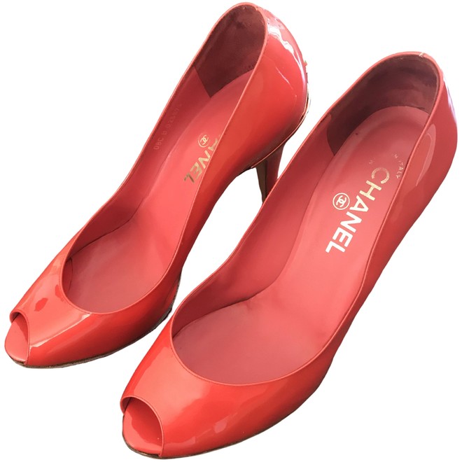 red chanel heels