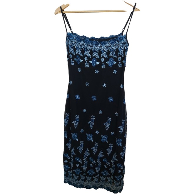 karen millen blue midi dress