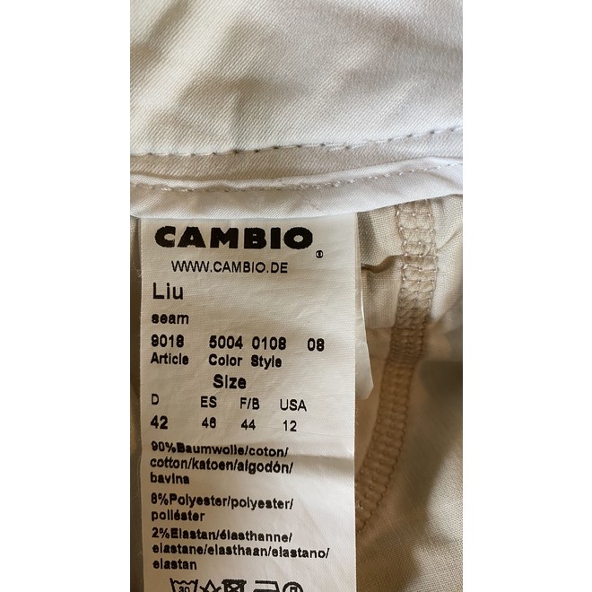 lade som om længst Forinden Second hand white denim Cambio jeans | The Next Closet