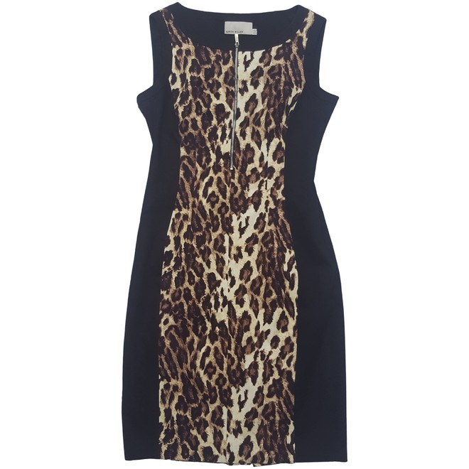 karen millen leopard lace midi dress