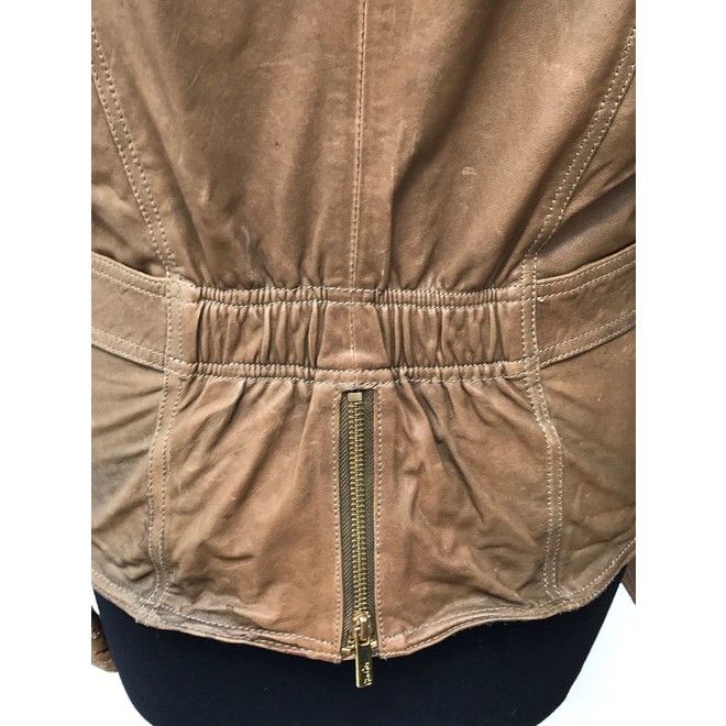 Second hand brown leather Ginger coats