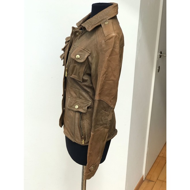 Second hand brown leather Ginger coats