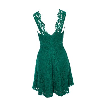 GESTUZ GREEN LACE TOP - Enes