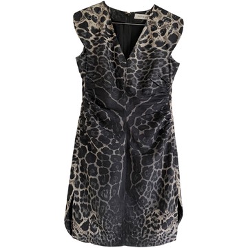 Yves saint laurent vintage discount midi leopard print dress