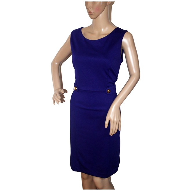 blue banana midi dress