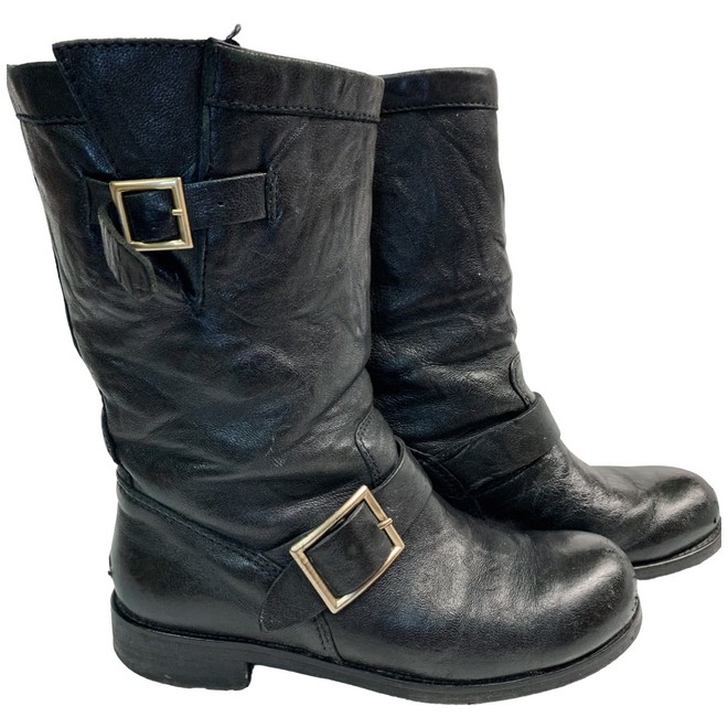 jimmy choo leather boots