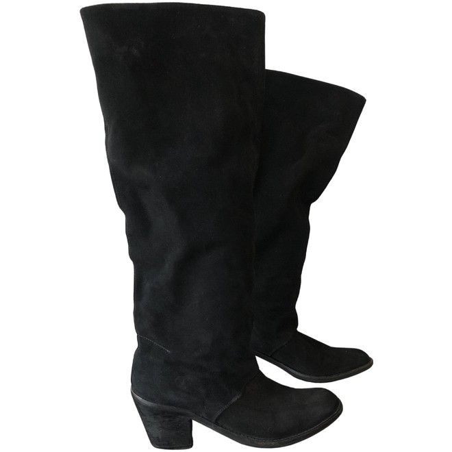 Seletøj sammenbrud præambel Second hand black leather Ivylee Copenhagen boots | The Next Closet