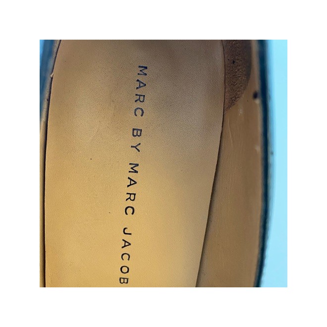Second hand black & white leather Marc by Marc Jacobs heels | The 
