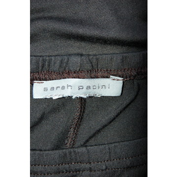 Taupe linen capri pants - linen by Sarah Pacini