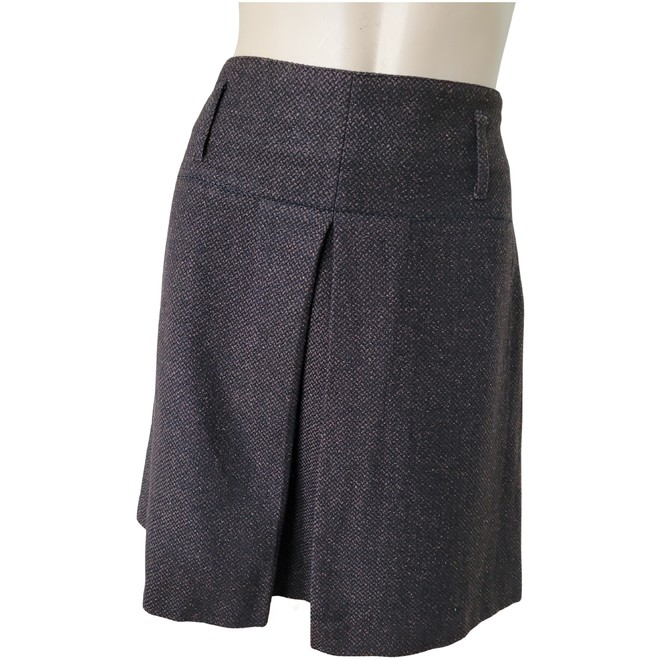 boucle fringe skirt kookai