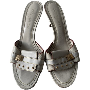 Louis Vuitton monogram flat sandals - 39 - 2010s second hand vintage