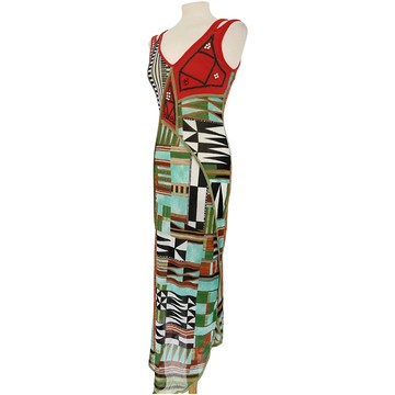 Mode Jurken Maxi-jurken Save the Queen Maxi-jurk abstract patroon casual uitstraling 