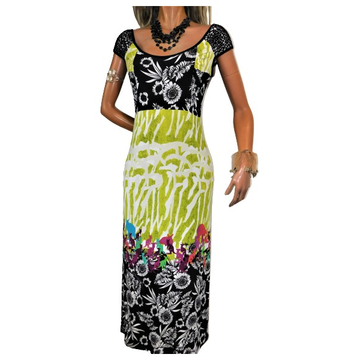 Save the Queen Maxi-jurk abstract patroon casual uitstraling Mode Jurken Maxi-jurken 