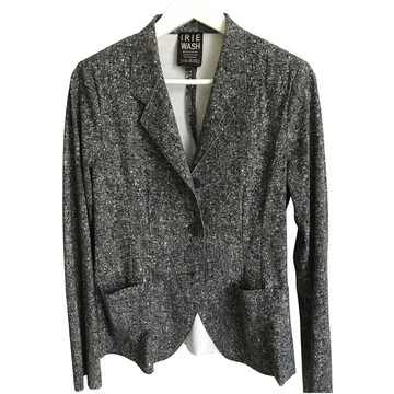 Vintage jaren 50 blazer Schotse wol dubbele knop jas hoorn gewei knopen 40 med Kleding Gender-neutrale kleding volwassenen Blazers 