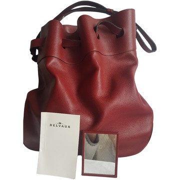 Delvaux Vintage handbag in smoothed brown leather. Tempê…