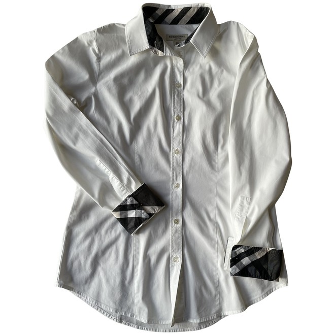 burberry white blouse