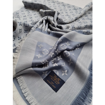 Louis VUITTON Chal 'Monogram' de seda y lana en estilo …