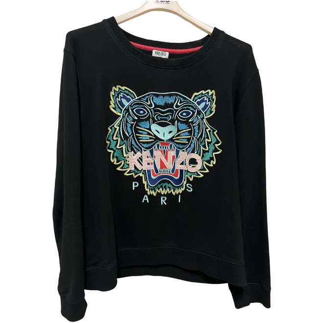 Kenzo Heather Grey Tiger Embroidered Sweatshirt – Boutique LUC.S