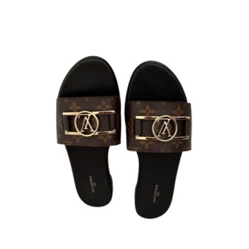 Louis Vuitton Sandals Brown Leather ref.168610 - Joli Closet
