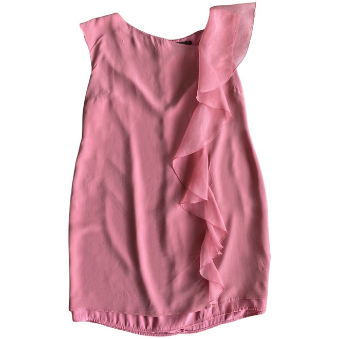 Fleurt Polyester Royal Pink Self Design Bra & Panty Set for  Women-Fleurt-Set-170-NEW-RPK