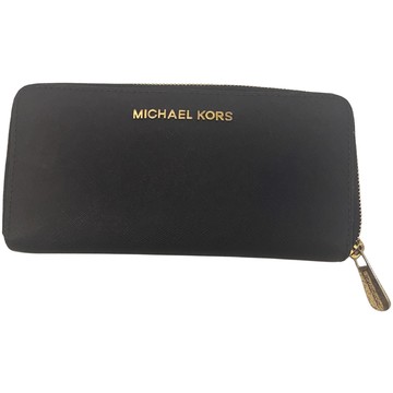MICHAEL KORS 33169 Navy Blue Canvas Wristlet Wallet  ALL YOUR BLISS