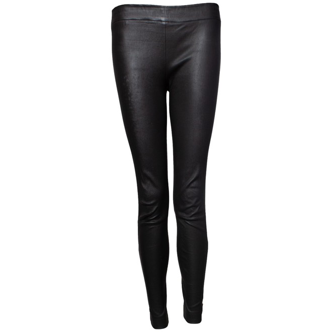 ASSETS by SPANX Women's All Over Faux Leather Leggings – Black L - Morris