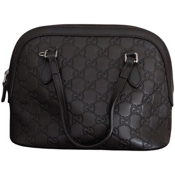 Preloved Gucci Black Leather Tote Shoulder Bag 354665520981 040523