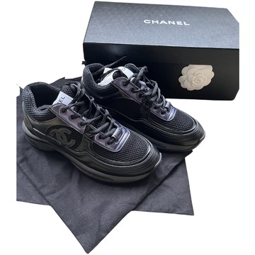 Zwarte chanel online sneakers